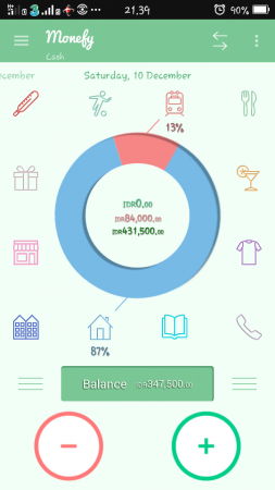 Monefy --> Help you to manage your money :)